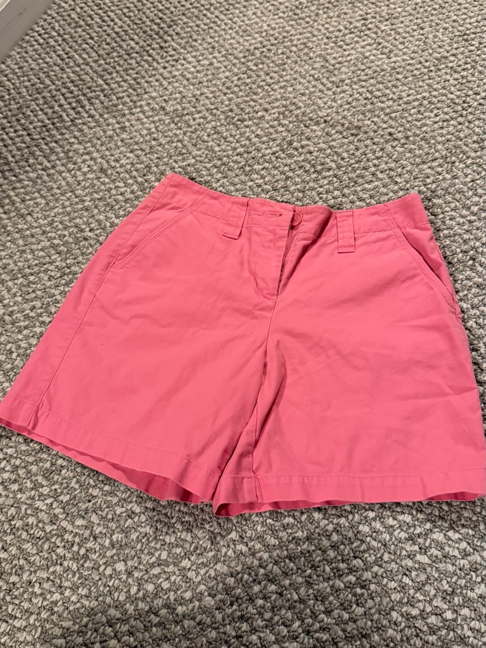 Women's Coral Pink Casual Shorts Talbots petites stretch 4 made in indonesia